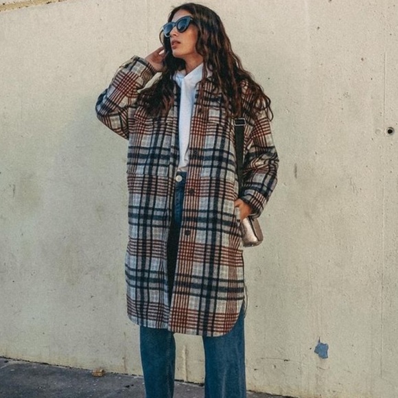 Zara Multicolor Plaid Teddy Jacket Button Down Y2k Cottagecor - Picture 1 of 10